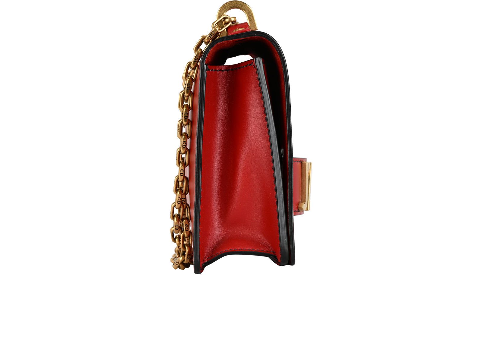 J'Adior Chain Bag, &pound;850, Handbags, Red, Leather, Side view